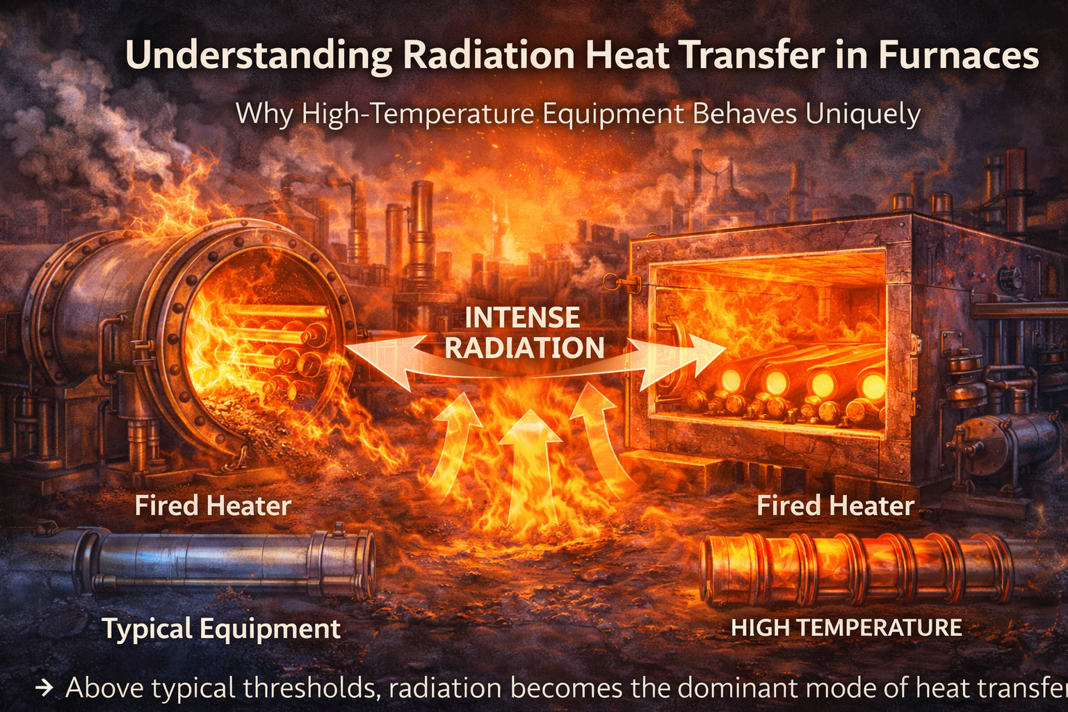 radiation heat transfer in furnaces fired heaters