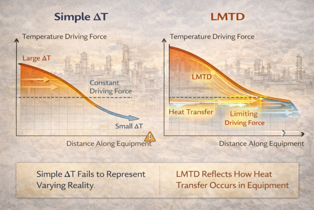 Why LMTD Is Used Instead of Simple ΔT: The Real Heat Transfer Reason